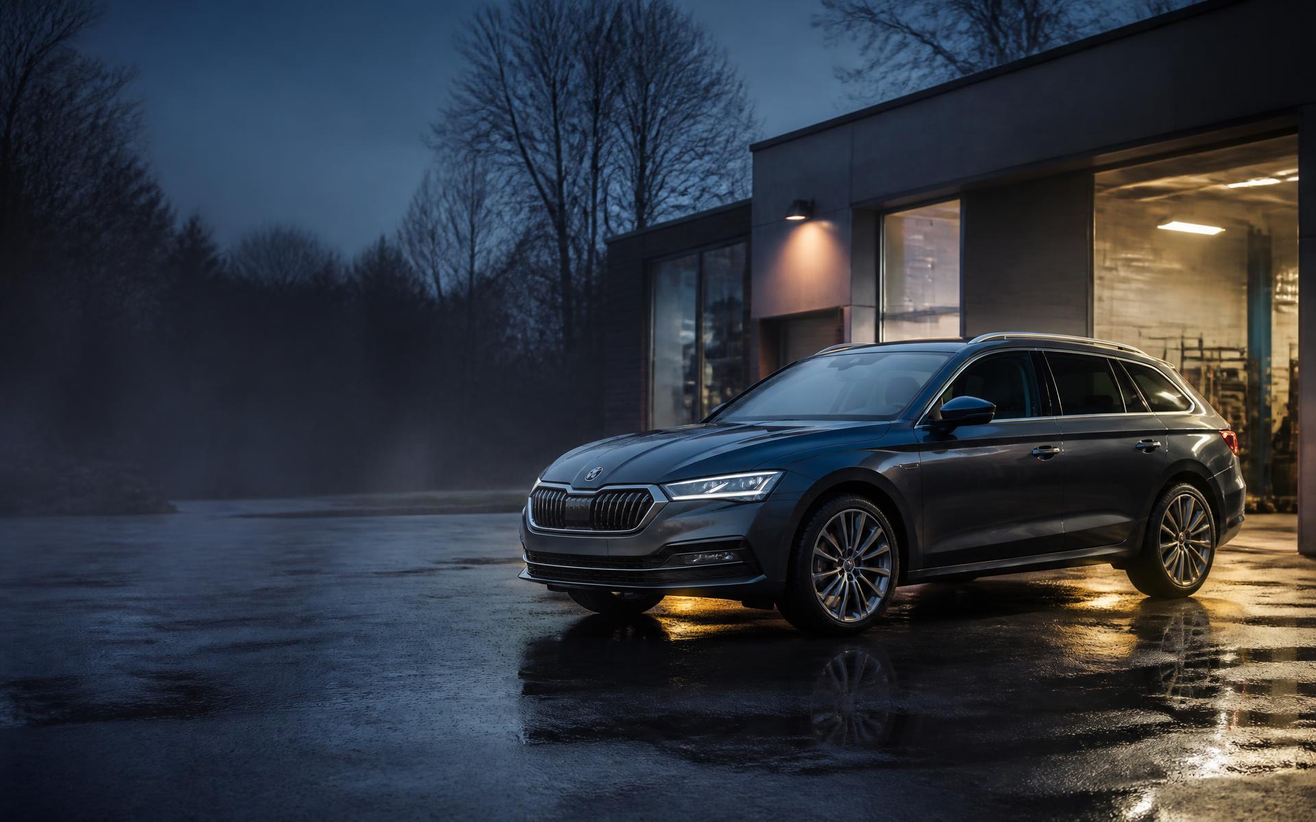 Moderne wagen voor de werkplaats van Auto's Filip